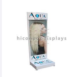 Porcellana Banco di mostra dei capelli del pavimento di pubblicità della vendita al dettaglio per l'estensione e gli accessori dei capelli fornitore
