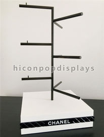 Porcellana Esposizione durevole Rod di Sunglass delle esposizioni di mercanzie di POP del desktop con la base di legno fornitore