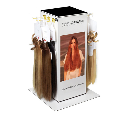 Cina POP Merchandise Displays Espositori di estensione dei capelli rotanti Rack da tavolo fornitore