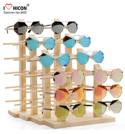 Porcellana Attrezzatura di legno di pubblicità del ripiano del banco di mostra degli occhiali da sole dei clienti stupefacenti fornitore