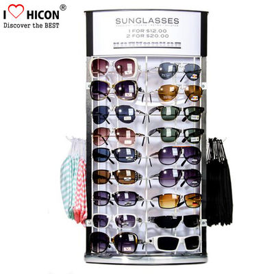 Porcellana Contenitore per esposizione bidirezionale su ordinazione degli occhiali da sole, esposizione di legno degli occhiali da sole per il dettagliante fornitore