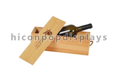 Porcellana Contenitore per esposizione di legno singolo del vino per il deposito di vino, scatola di presentazione del vino fornitore