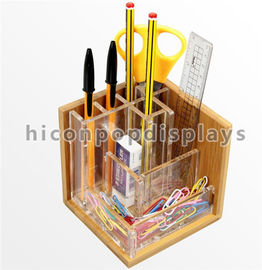 Porcellana Penna degli scaffali di esposizione della cancelleria del controsoffitto/banco di mostra di legno acrilici di legno del coltello fornitore