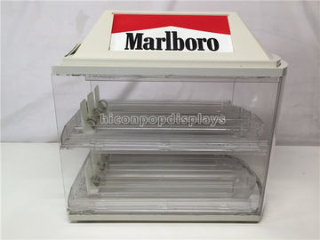 Porcellana Contenitore per esposizione acrilico d'annata 2 lucidati trasparenti della sigaretta di Marlboro - stratificato fornitore