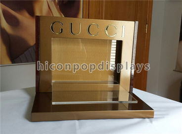 Porcellana Banco di mostra ottico del metallo del contatore di esposizione di marca commerciale acrilica degli scaffali per gli occhiali di Gucci fornitore