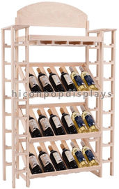 Porcellana Scaffale di legno solido mobile del vino del banco di mostra del vino 4 strati robusti/bene durevole fornitore
