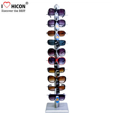 Porcellana Singola fila 10 paia di occhiali di vendita al dettaglio di vendita del banco di mostra del materiale del metallo fornitore