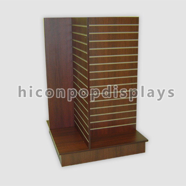 Esposizione di legno mobile di isolato del banco di mostra della rivista di Slatwall di funzione di 2 modi