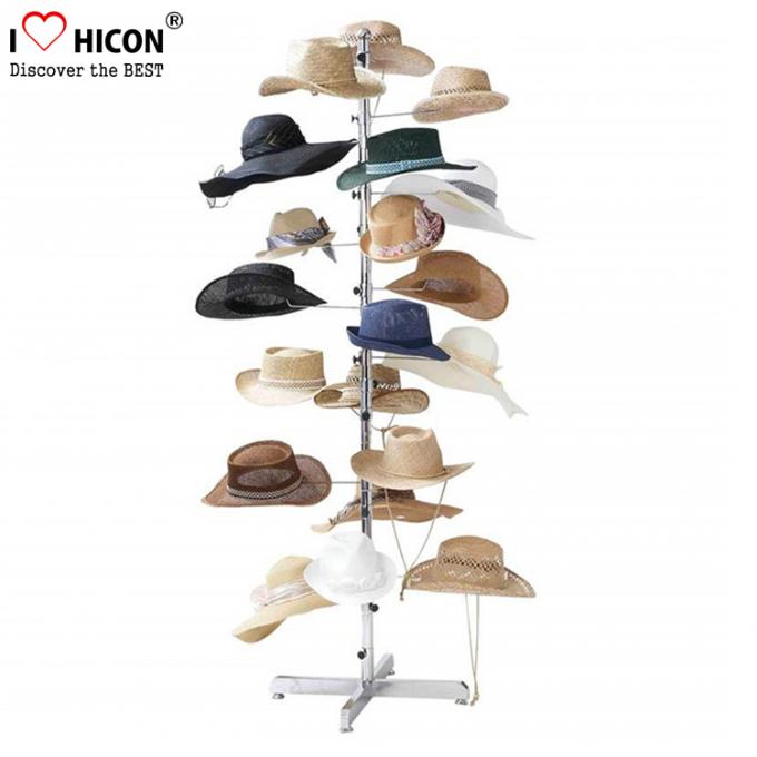 Il cappuccio girante del banco di mostra del cappello del metallo di isolato 7-Layer tormenta per la vendita al dettaglio