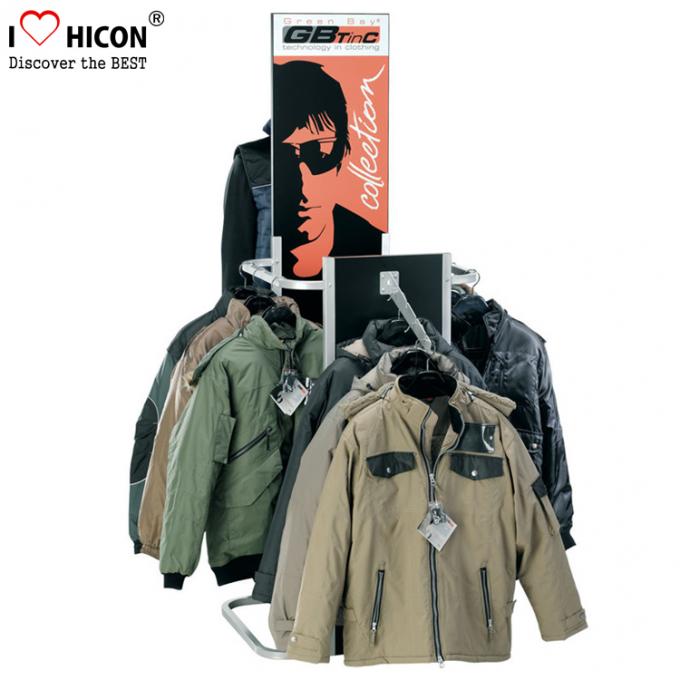 Banchi di mostra promozionali su ordinazione dell'abbigliamento di Manufacturering del dispositivo del negozio di vestiti per vendita al dettaglio