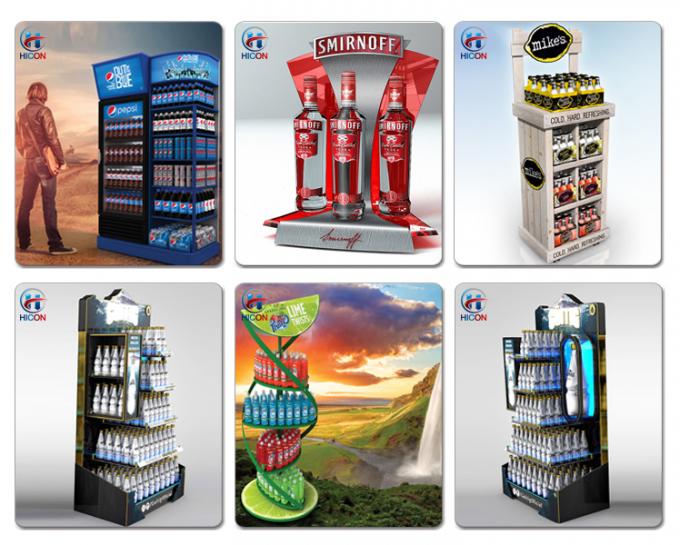 Sugar Content Energy Drinks Display sta in vendita del deposito