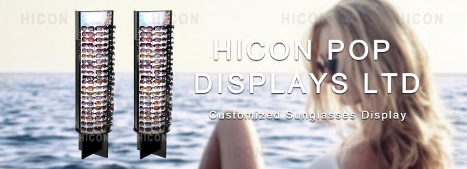 Banco di mostra di legno commerciale di Sunglass dell'esposizione degli occhiali da sole di vendita del cliente