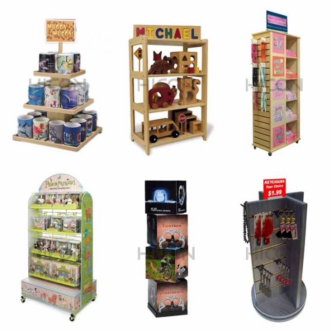 L'esposizione del metallo tormenta l'esposizione su ordinazione del negozio di regalo di Toy Display Rack 4 Tires